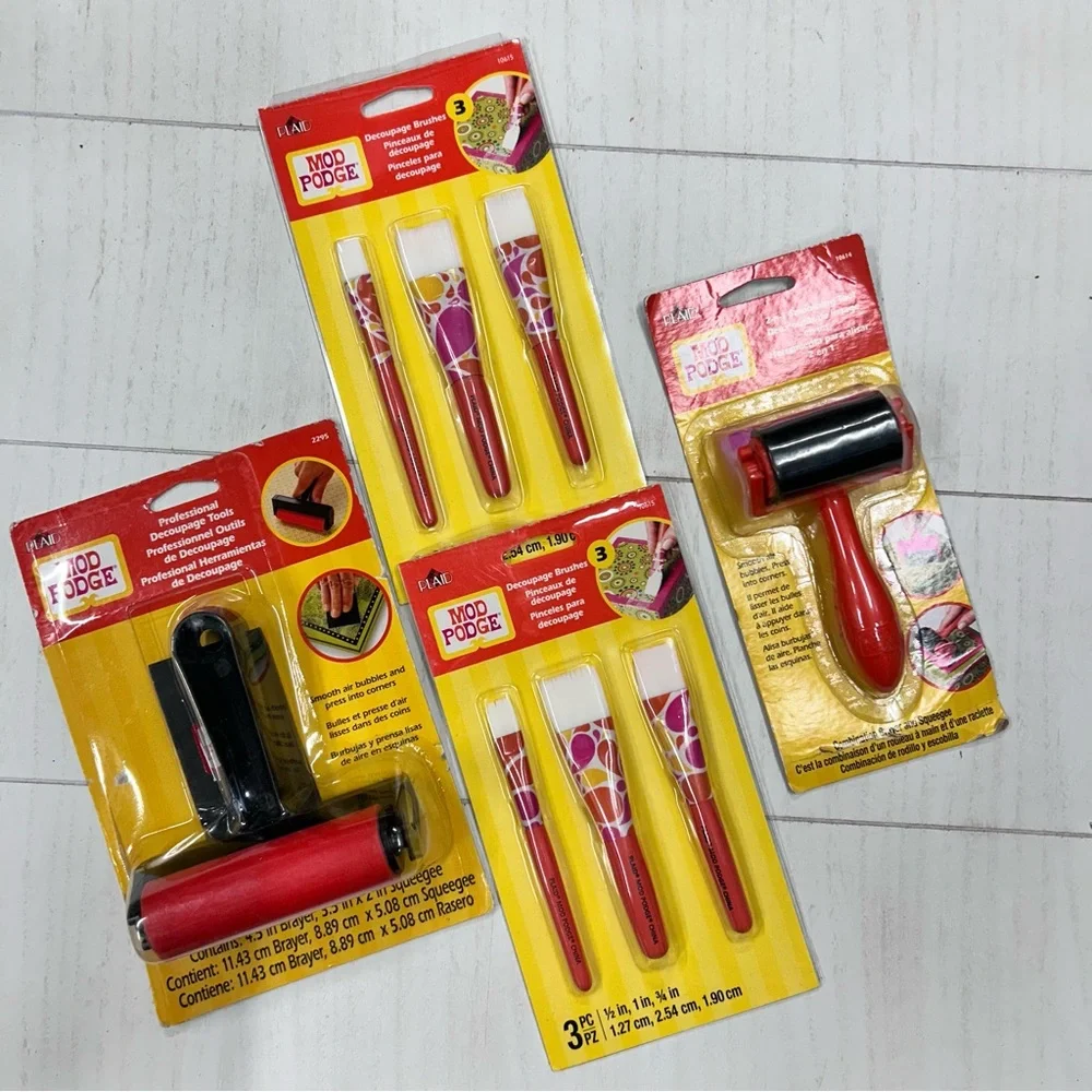 NIP Lot of Mod Podge Brushes & Tools New Never Used